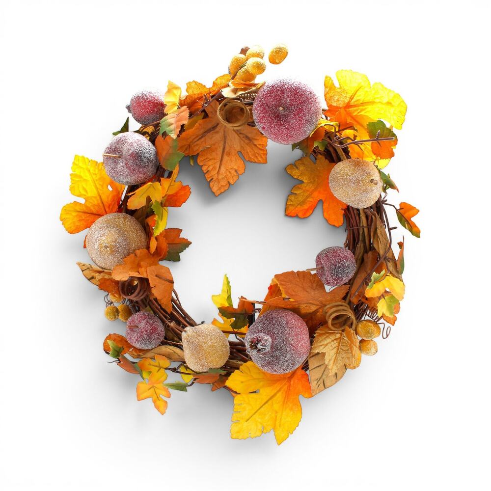 12" Indoor Artificial Autumn Wreath